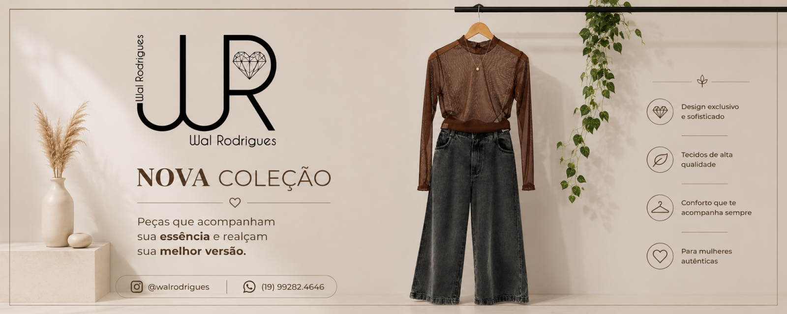 Calça Wide Leg