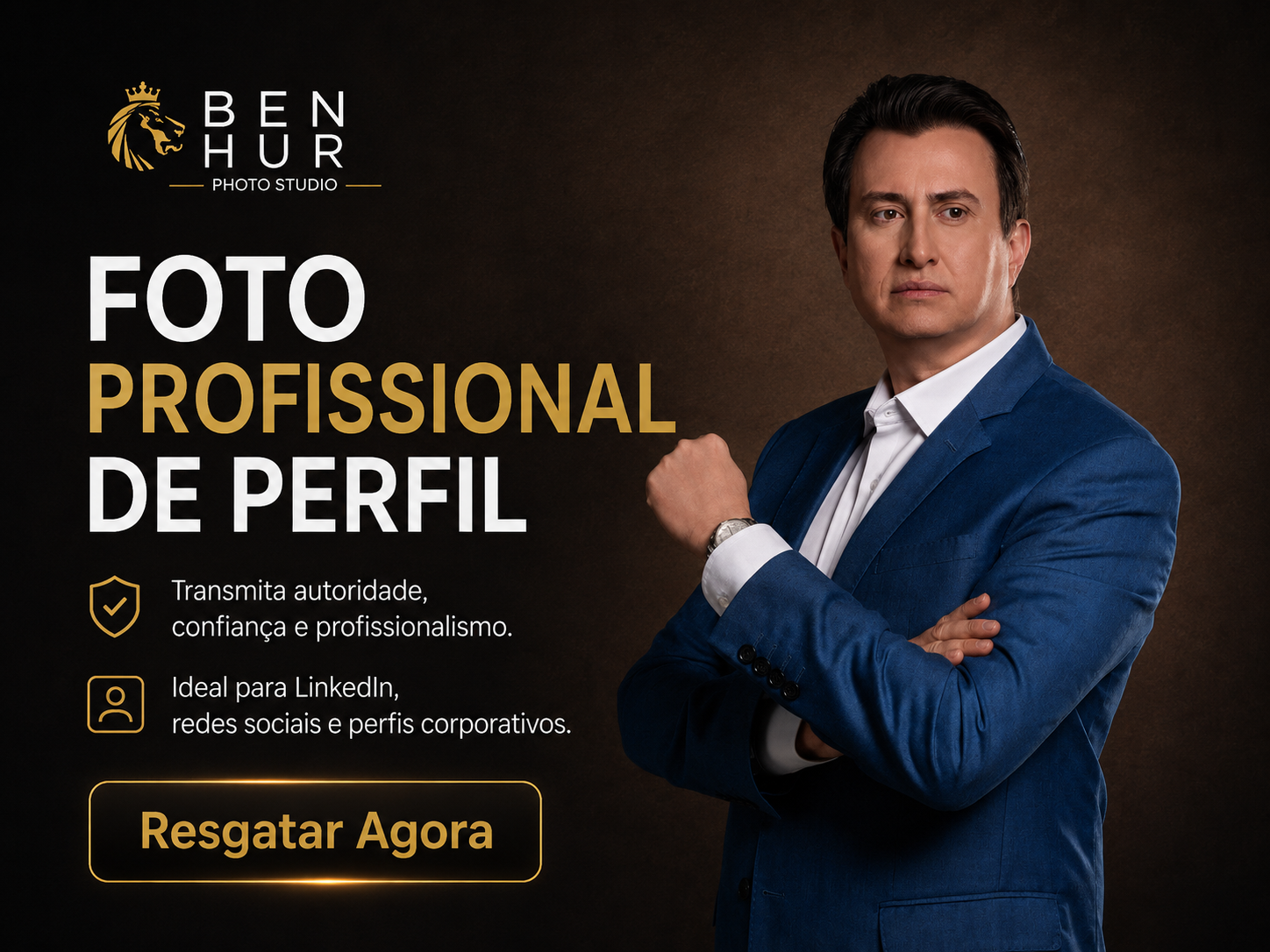 Foto profissional de perfil social
