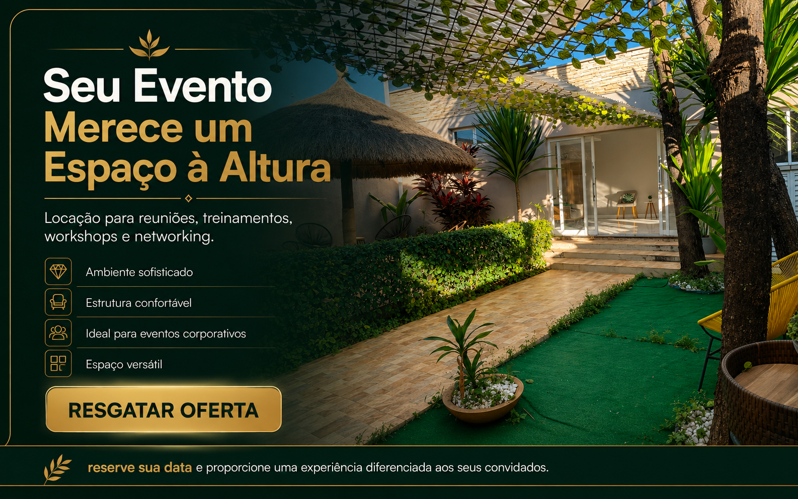 Oferta Especial para Eventos Corporativos