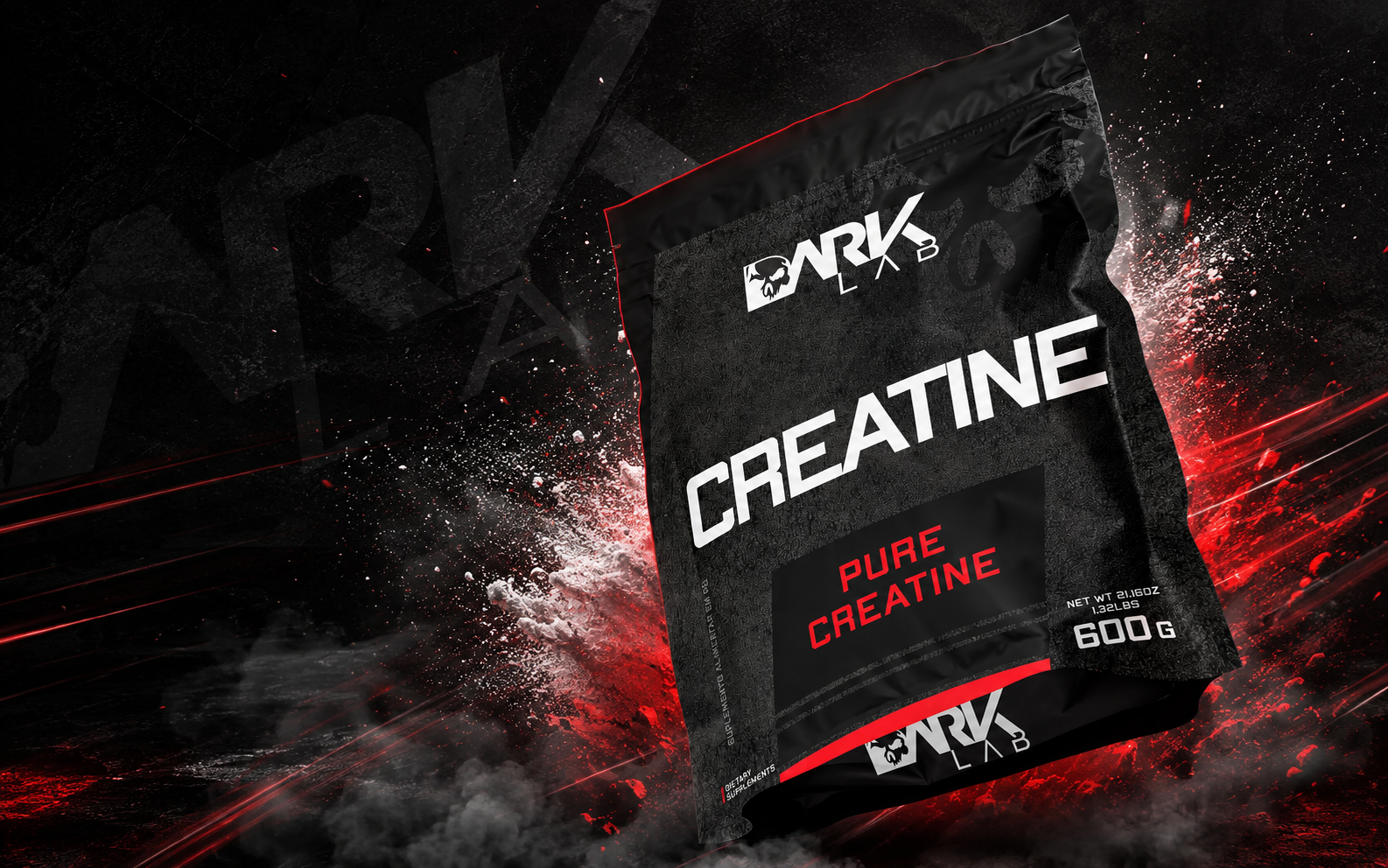 Creatina Mono Hidratada Pura 600g Dark Lab